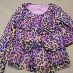 Justice LS leopard Multi-print, size 8